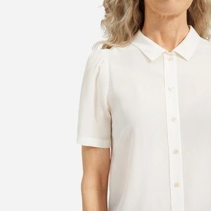Everlane silk puff sleeve shirt never worn.